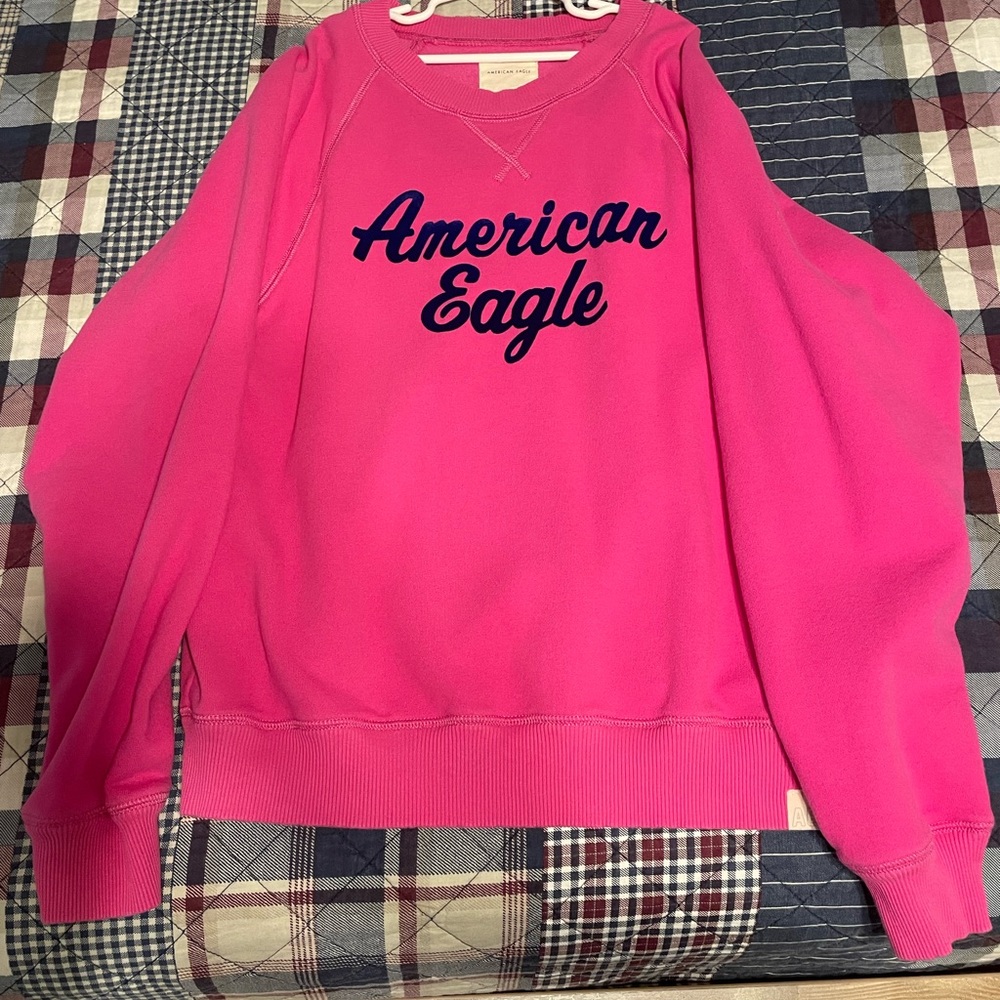 AE Oversized Crew Neck Graphic Sweatshirt